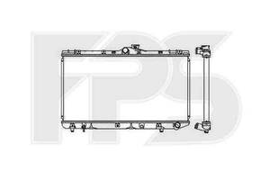 Радиатор охлаждения TOYOTA COROLLA 1992-1997 (E10) FP 70 A1175-X