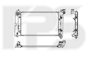 Радиатор охлаждения Toyota Corolla E12 (02-04) 1.6, 1.8, АКПП (AVA) FP 70 A548