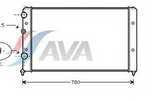 Радиатор охлаждения VOLKSWAGEN PassatIV(93-) Glyser 382122