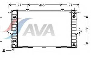 Радиатор охлаждения VOLVO 850 (91-) Glyser 392093