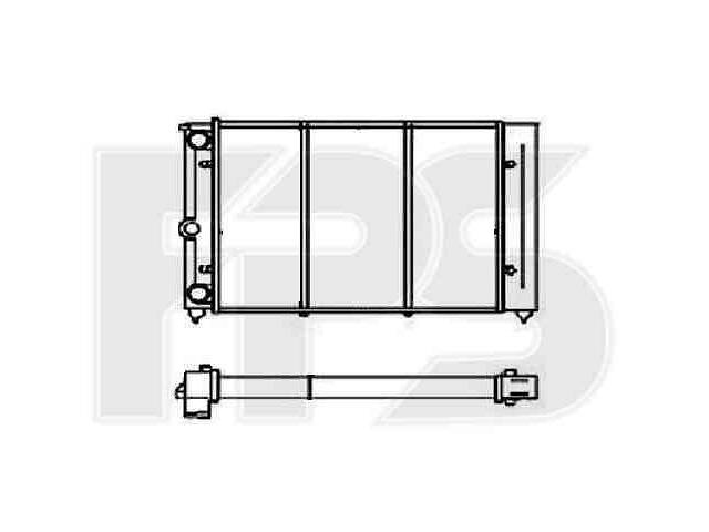 Радиатор охлаждения VW Golf II 1983-1991 безнин 1.3, без кондиционера FP 74 A819