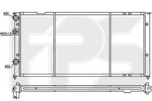 Радиатор охлаждения VW PASSAT 1988-1993 (B3) FP 74 A454-X