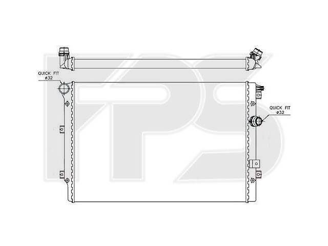 Радиатор охлаждения VW Tiguan (07-15) МКПП, АКПП (FPS) FP 74 A320