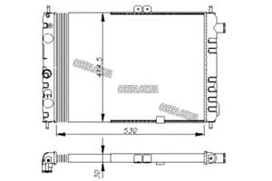 Радиатор OPEL ASCONA