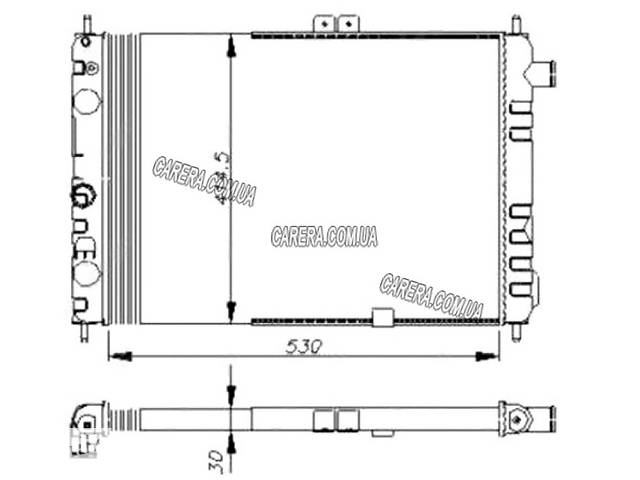 Радиатор OPEL ASCONA