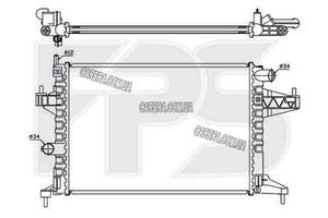 Радиатор OPEL CORSA C (2001-2007)