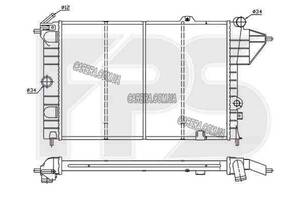 Радиатор OPEL VECTRA A
