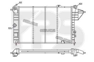 Радиатор OPEL VECTRA A