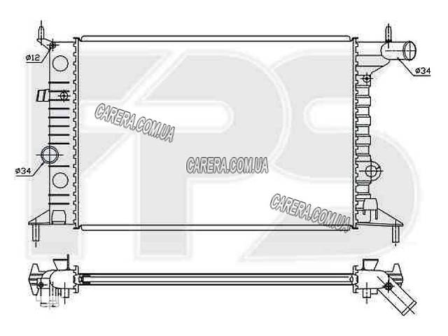 Радиатор OPEL VECTRA B 95-02