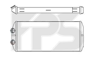 Радиатор печки Citroen Berlingo, Peugeot Partner (2008-2015) (FPS) FP 20 N163