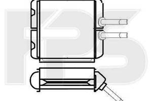 Радиатор печки Daewoo Lanos, Daewoo Leganza, Daewoo Nubira (FPS) FP 22 N73-P 1997-2019