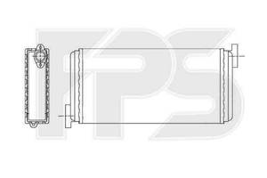 Радиатор печки MERCEDES 190 1982-1993 (W201) FP 46 N118