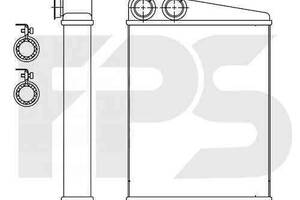 Радиатор печки Mercedes ML-Class W164, GL-Class W164 (2005-2011) (AVA) FP 46 N147