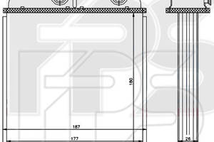 Радиатор печки Volvo S40 / V40 1996-2003 FP 48 N76