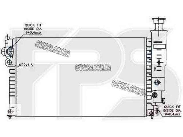 Радиатор PEUGEOT 405 87-96