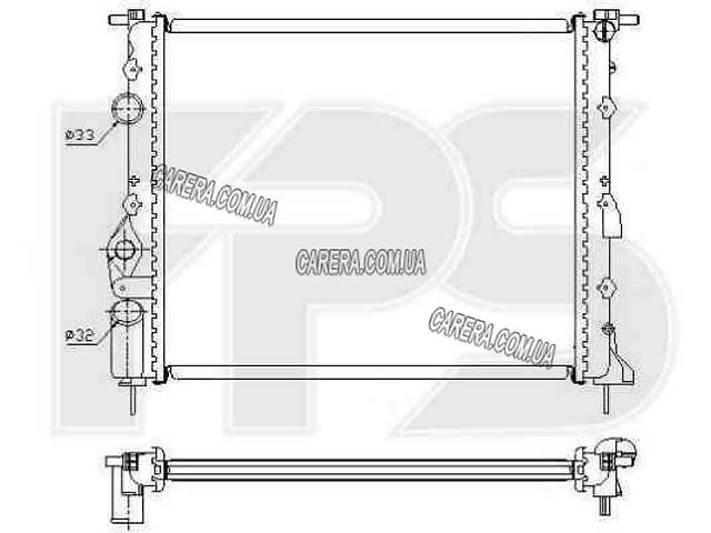 Радіатор RENAULT LOGAN 04-08 SDN