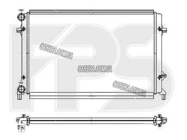 Радиатор SEAT LEON 05-12