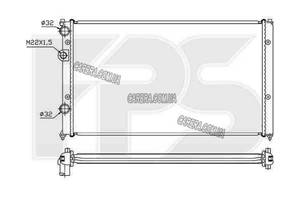 Радиатор VOLKSWAGEN CADDY 95-04