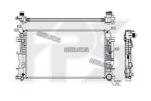 Радіатор VOLKSWAGEN CRAFTER 06-