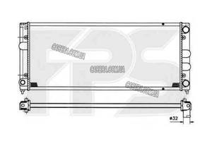 Радіатор VOLKSWAGEN PASSAT (B3),(B4)