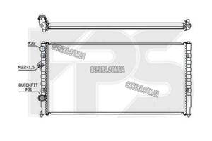 Радиатор VOLKSWAGEN PASSAT B4 (1993-1996)