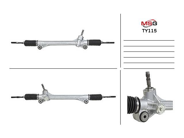 Рулевая рейка без ГУР новая TOYOTA HIGHLANDER 2008- TOYOTA HIGHLANDER 2008- MSG TY115