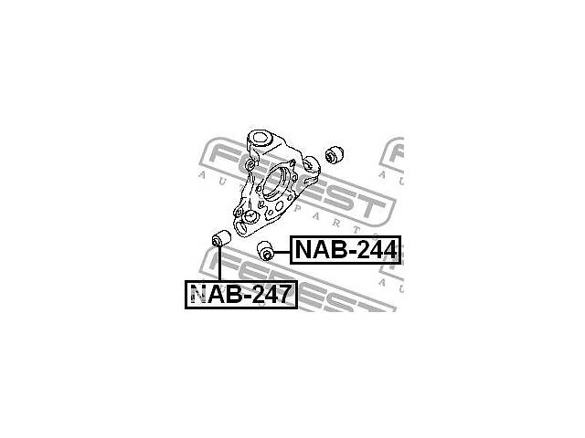 Сайлентблок задней цапфы Febest FE NAB-247