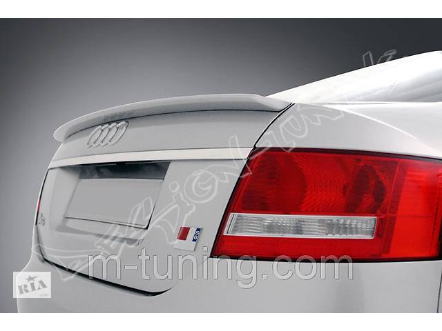 Спойлер Audi A6 C6 тюнинг сабля на багажник тюнинг Ауди А6 С6