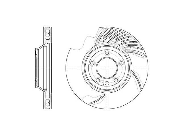Тормозной диск AUDI Q7 (4LB) / PORSCHE CAYENNE (9PA) / PORSCHE CAYENNE (92A) 2002-2017 г.