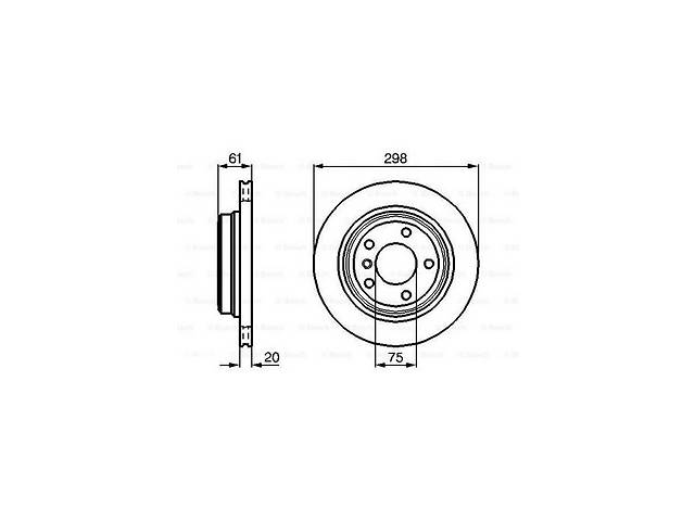 Тормозной диск BMW 5 (E39) / BMW 5 Touring (E39) 1995-2004 г.