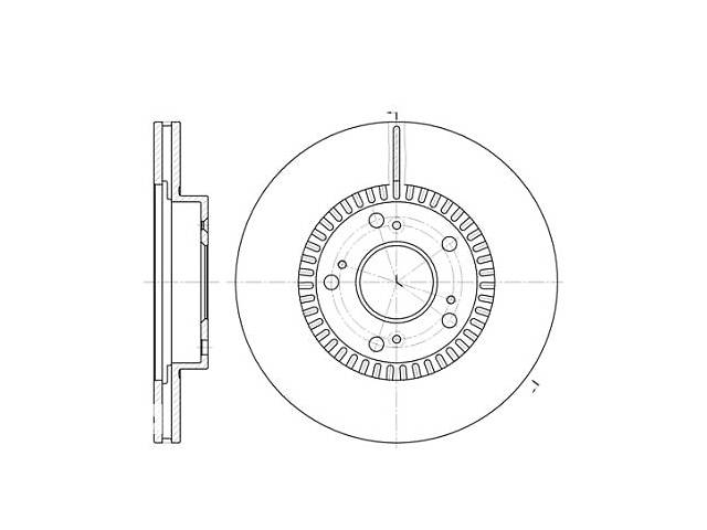 Тормозной диск BYD G6 / BYD F6 / BYD SIRUI / HONDA STREAM (RN) / HONDA / HONDA 1999-2014 г.