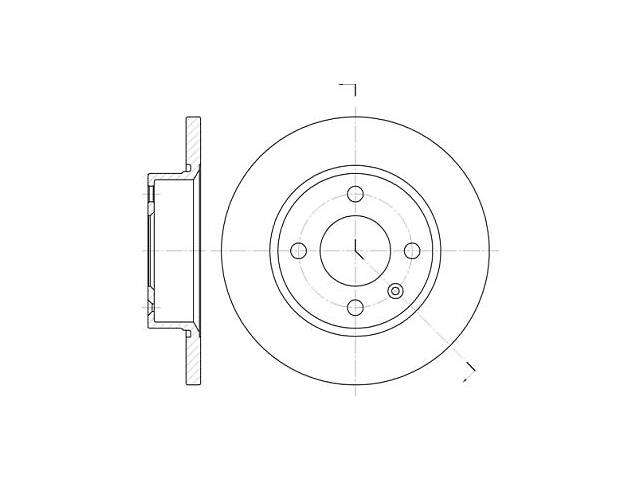 Тормозной диск CHERY AMULET / VW (SVW) GOL (5X1) / SKODA FAVORIT (781) / VW 1988-2011 г.