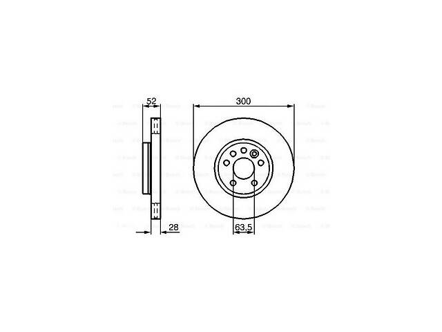 Тормозной диск FORD S-MAX (WA6) / FORD GALAXY (WA6) / VOLVO S60 II (134) 2006-2015 г.