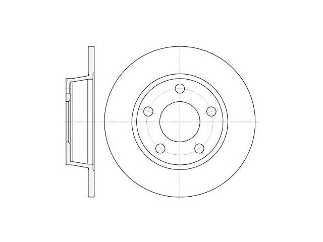 Тормозной диск HYUNDAI i30 (FD) / AUDI A6 (4B2, C5) / AUDI ALLROAD (4BH, C5) 1997-2012 г.