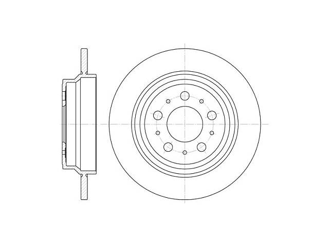 Гальмівний диск VOLVO S60 I (384) / VOLVO S80 I (184) / VOLVO V70 II (285) 1997-2010 г.
