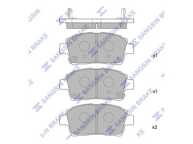 Тормозные колодки BYD L3 / ENGLON SC7 / GLEAGLE GC7 / GEELY VISION / TOYOTA 1999-2018 г.