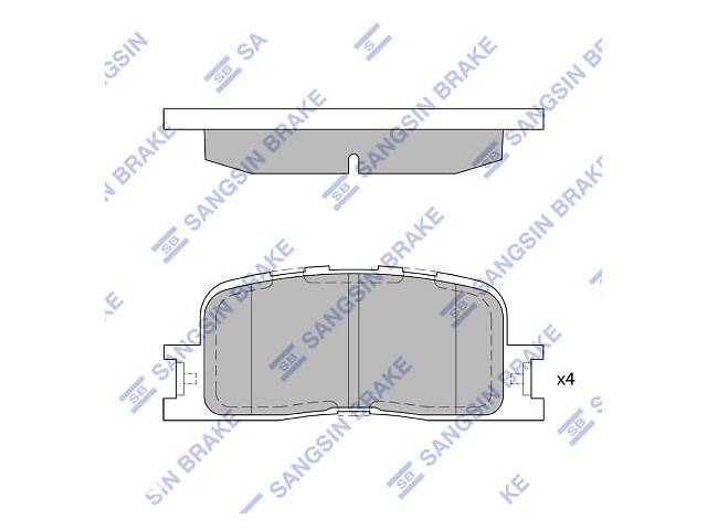 Тормозные колодки CHERY E5 / CHERY AMULET II / CHERY ELARA (A5) 1996-2010 г.