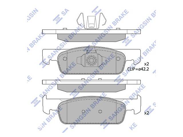 Тормозные колодки DACIA SANDERO / DACIA LOGAN II / DACIA SANDERO II 2007- г.