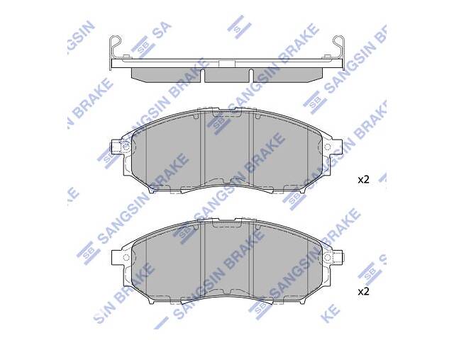 Тормозные колодки INFINITI EX / INFINITI FX / NISSAN CIMA / INFINITI M37 2001-2014 г.