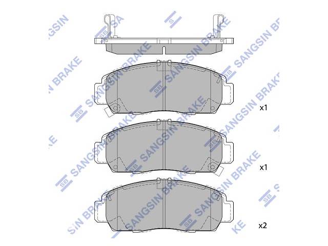 Гальмівні колодки JAC REIN / HONDA FR-V (BE) / HONDA STREAM (RN) / HONDA / HONDA 1995-2014 г.