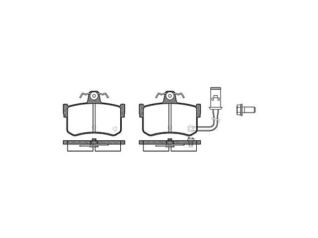 Тормозные колодки, к-кт. ACURA LEGEND / ROVER 800 (XS) / ROVER 800 купе 1986-1999 г.