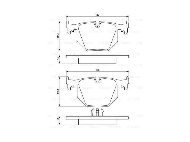 Тормозные колодки к-кт. BMW 5 (E39) / BMW 3 (E46) / BMW 7 (E38) 1994-2012 г.