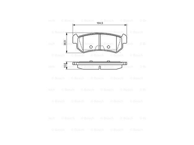 Тормозные колодки к-кт. CHEVROLET OPTRA (1J_) / CHEVROLET LACETTI (J200) 2002-2011 г.