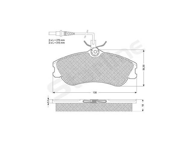 Тормозные колодки к-кт. CITROEN XSARA (N1) / CITROEN XSARA Break (N2) 1993-2015 г.