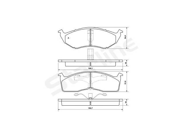 Тормозные колодки к-кт. DODGE NEON / DODGE NEON II / DODGE CARAVAN 1992-2006 г.