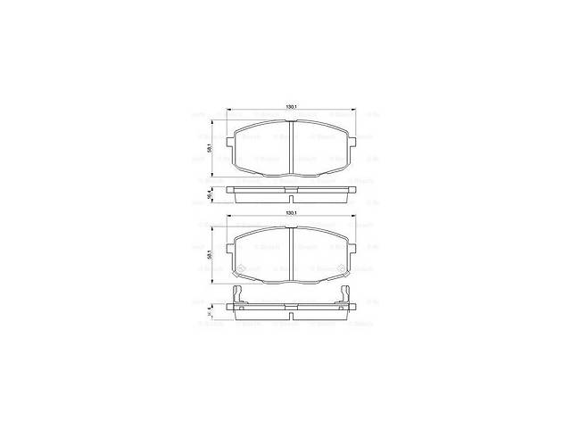 Тормозные колодки к-кт. HYUNDAI i30 (FD) / KIA CERATO II (TD) 2002-2012 г.