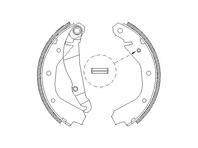 Гальмівні колодки до-кт. OPEL KADETT E (T85) / OPEL CORSA A TR (S83) 1979-1994 г.