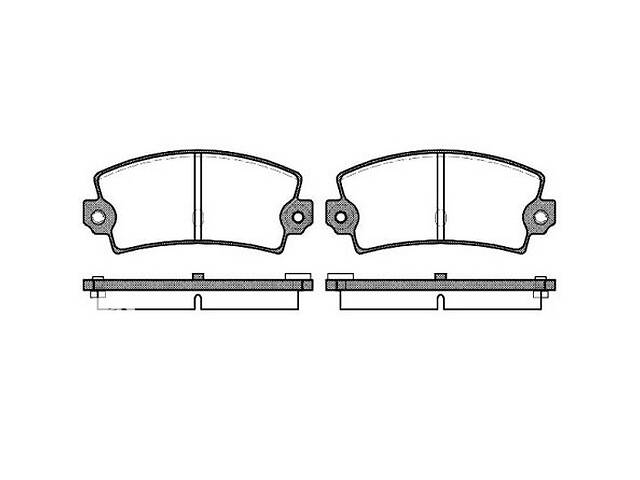 Гальмівні колодки, к-кт. RENAULT 17 / LOTUS EXCEL / ALPINE A310 / MAZDA 1969-2014 г.