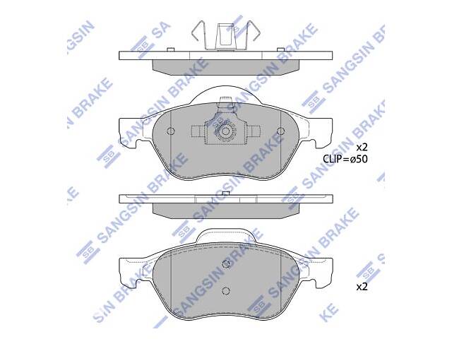 Тормозные колодки Sangsin SB SP1840