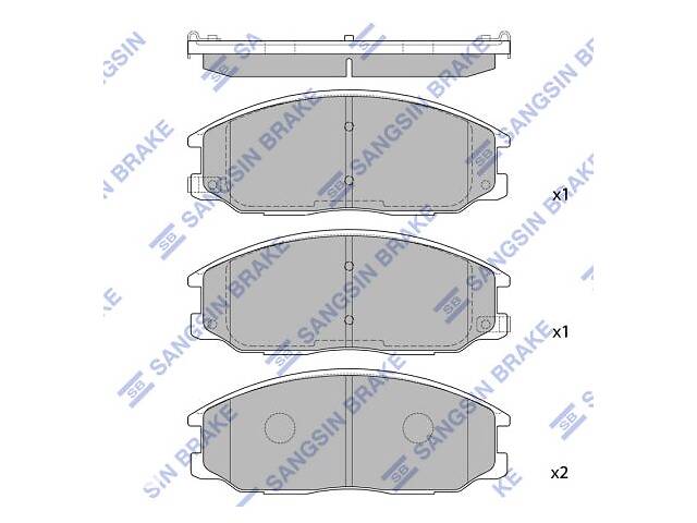 Тормозные колодки SSANGYONG REXTON W / SSANGYONG RODIUS II / HYUNDAI HIGHWAY VAN 1997-2008 г.